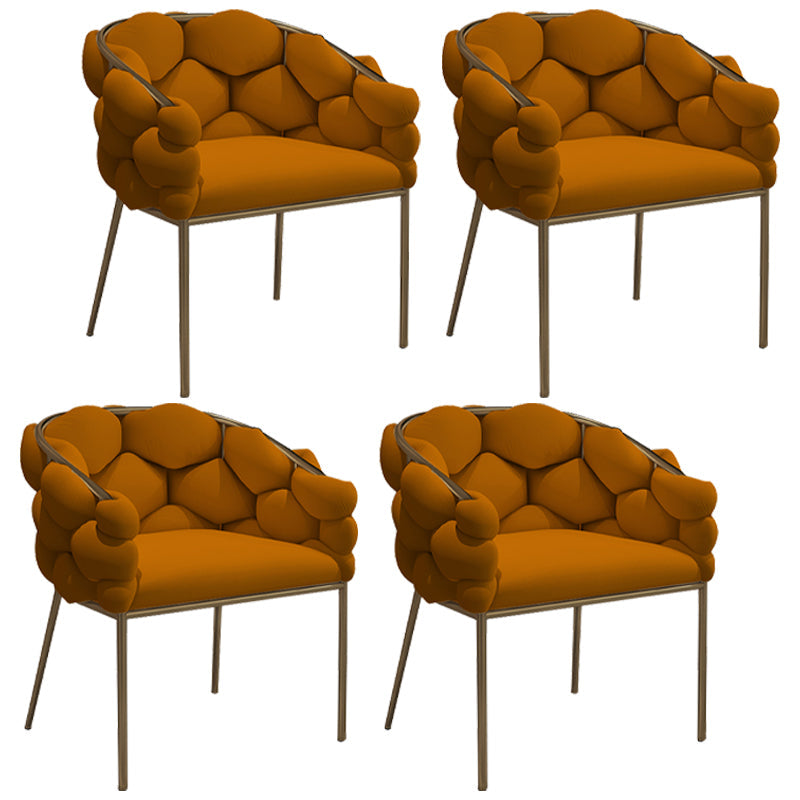 Chaise de salle à manger en velours glamour