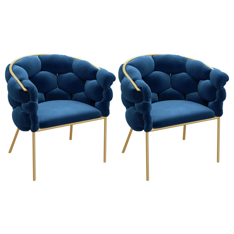 Chaise de salle à manger en velours glamour