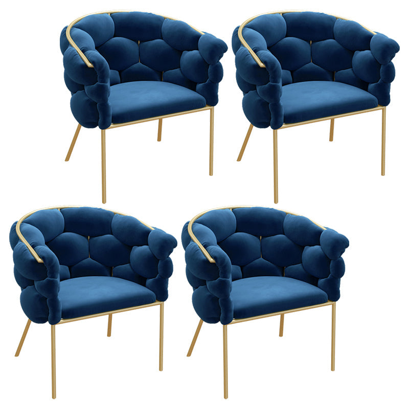 Chaise de salle à manger en velours glamour