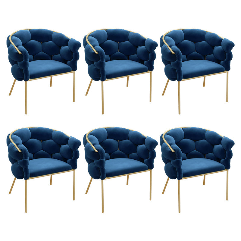 Chaise de salle à manger en velours glamour