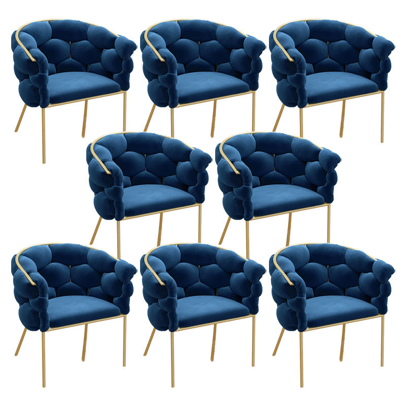 Chaise de salle à manger en velours glamour