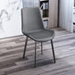 Glam Faux Leather Dining Chairs Metal Dining Room Chairs for Restaurant Use