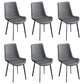 Glam Faux Leather Dining Chairs Metal Dining Room Chairs for Restaurant Use