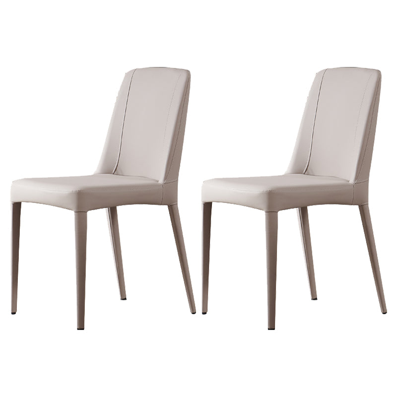 Silla de comedor de comedor de comedor de metal contemporáneo para uso en el hogar