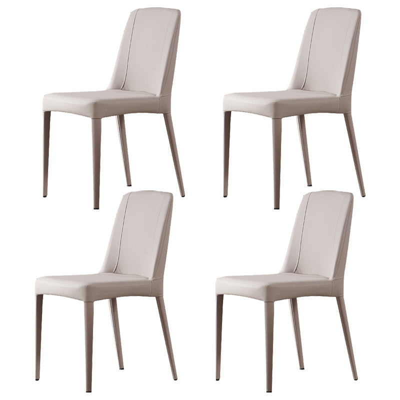 Silla de comedor de comedor de comedor de metal contemporáneo para uso en el hogar