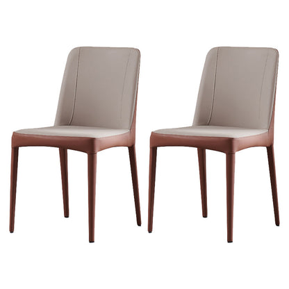 Silla de comedor de comedor de comedor de metal contemporáneo para uso en el hogar