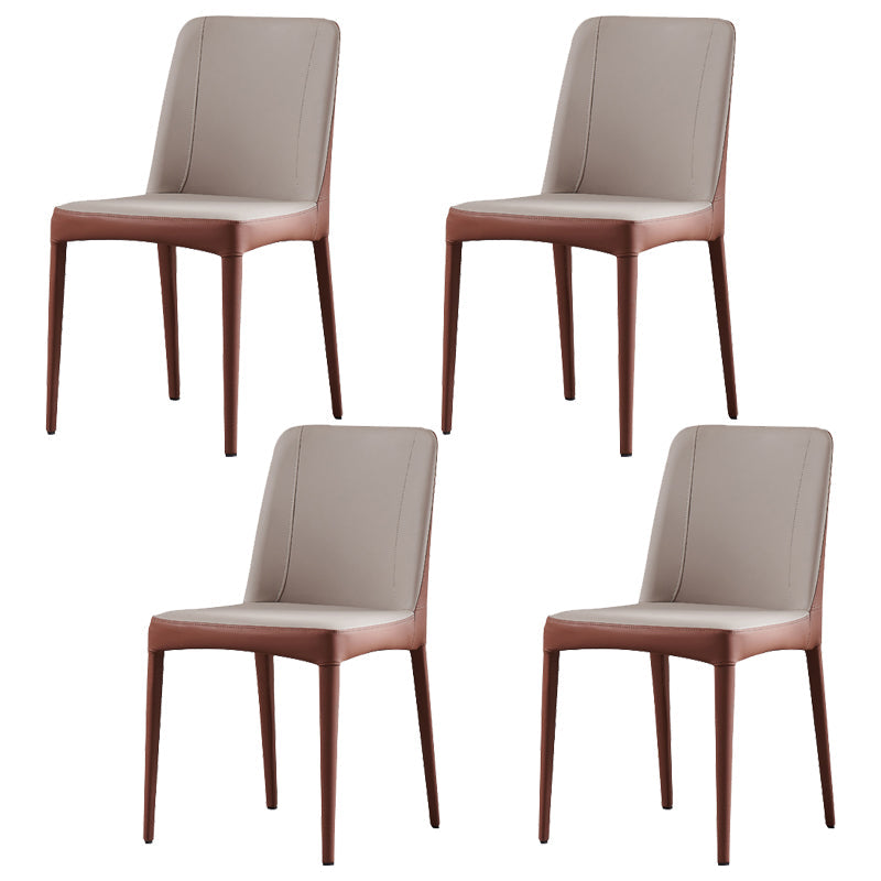 Silla de comedor de comedor de comedor de metal contemporáneo para uso en el hogar