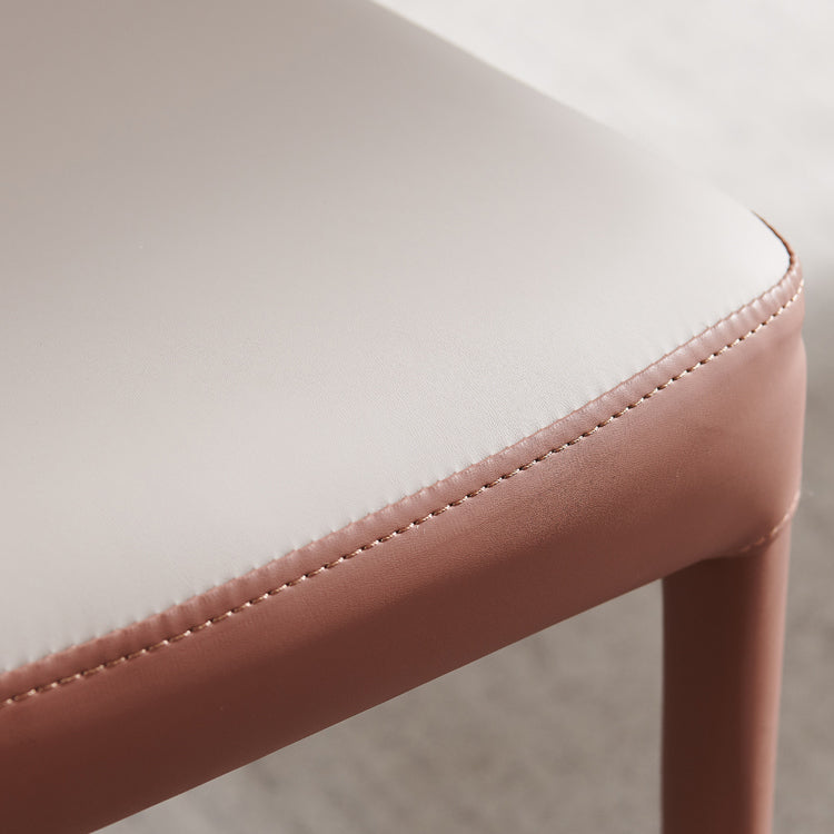 Silla de comedor de comedor de comedor de metal contemporáneo para uso en el hogar