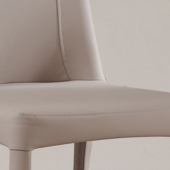 Silla de comedor de comedor de comedor de metal contemporáneo para uso en el hogar