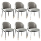 Glam Metal Dining Chair Upholstered Armless Dining Chairs for Restaurant Use