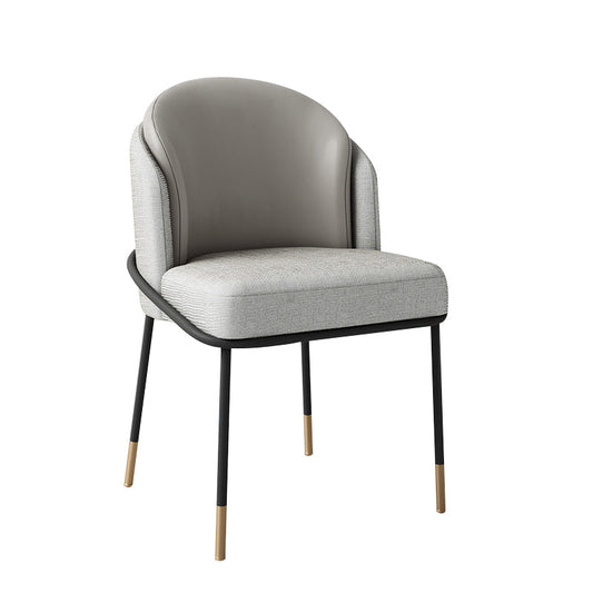 Chaise de salle à manger glam metal