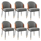 Glam Metal Dining Chair Upholstered Armless Dining Chairs for Restaurant Use