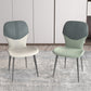 Industrial Metal Dining Room Chair PU Leather Dining Chairs for Home Use