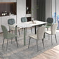 Industrial Metal Dining Room Chair PU Leather Dining Chairs for Home Use
