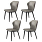 Industrial Metal Dining Room Chair Faux Leather Dining Chair for Restaurant Use