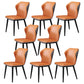 Industrial Metal Dining Room Chair Faux Leather Dining Chair for Restaurant Use