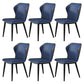 Industrial Metal Dining Room Chair Faux Leather Dining Chair for Restaurant Use