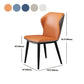 Industrial Metal Dining Room Chair Faux Leather Dining Chair for Restaurant Use