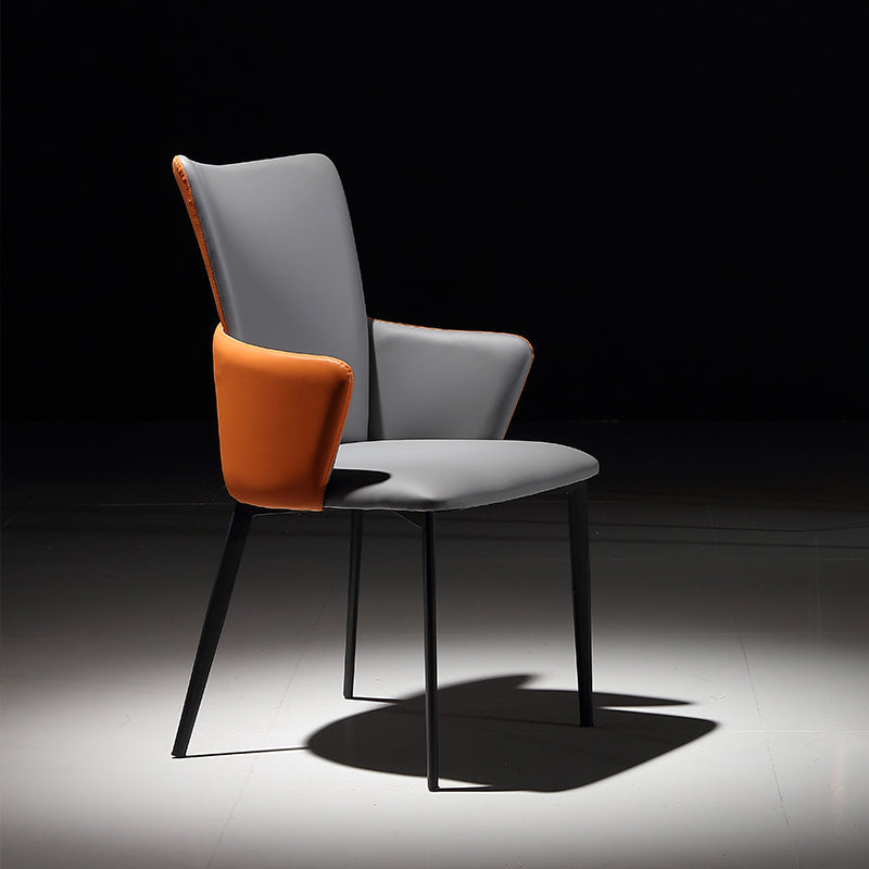 Modern Style Faux Leather Dining Side Chairs Upholstered Side Chairs for Restaurant Use Clearhalo 'Dining Chairs' 'Dining Tables & Seating' 'dining_chair' 'furn' 'furn_dining_chair' 'Furniture' 'Kitchen & Dining Furniture' 5465513