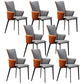 Modern Style Faux Leather Dining Side Chairs Upholstered Side Chairs for Restaurant Use Grey 8 Piece Set Clearhalo 'Dining Chairs' 'Dining Tables & Seating' 'dining_chair' 'furn' 'furn_dining_chair' 'Furniture' 'Kitchen & Dining Furniture' 5465520