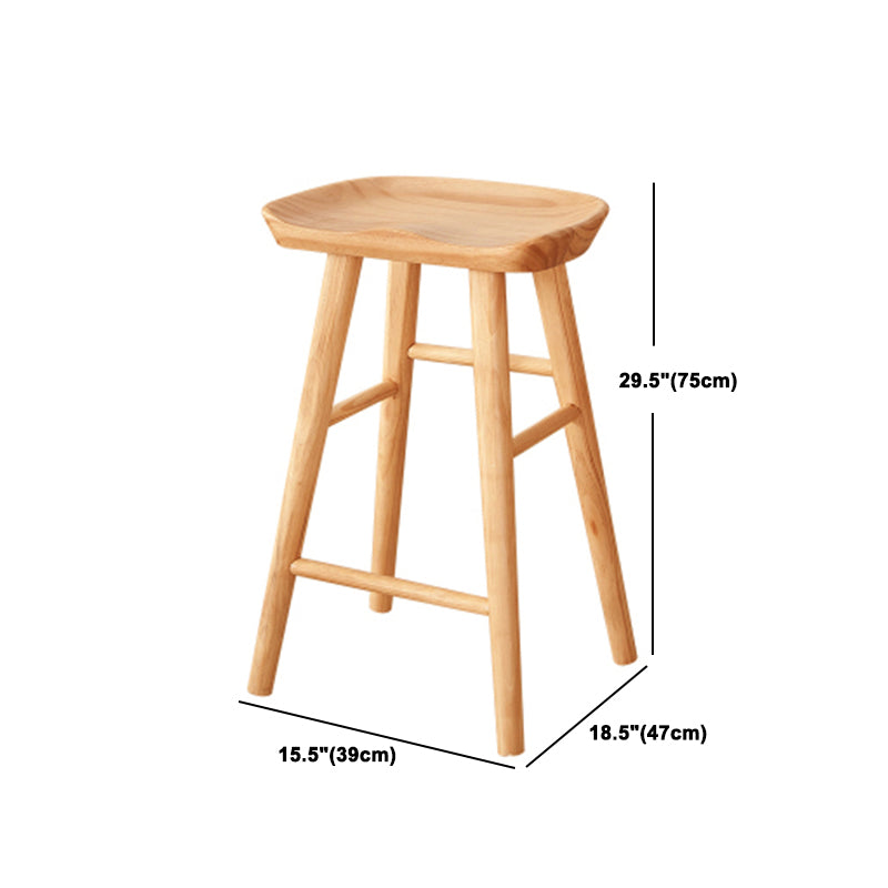 Mesa de barra de madera maciza rectangular de lujo Juego de mesa 1/2/3 piezas de mostrador con taburetes sin espalda