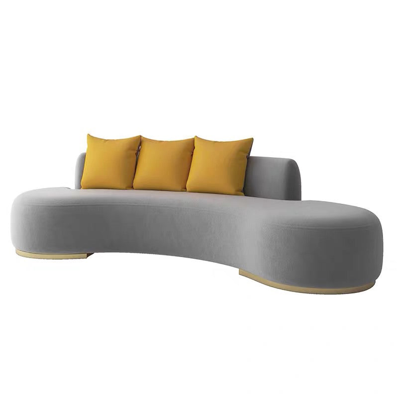 Divano in stile moderno vento nessun bracciolo senza ammortizzazione spugna del divano grigio/bianco imbottito