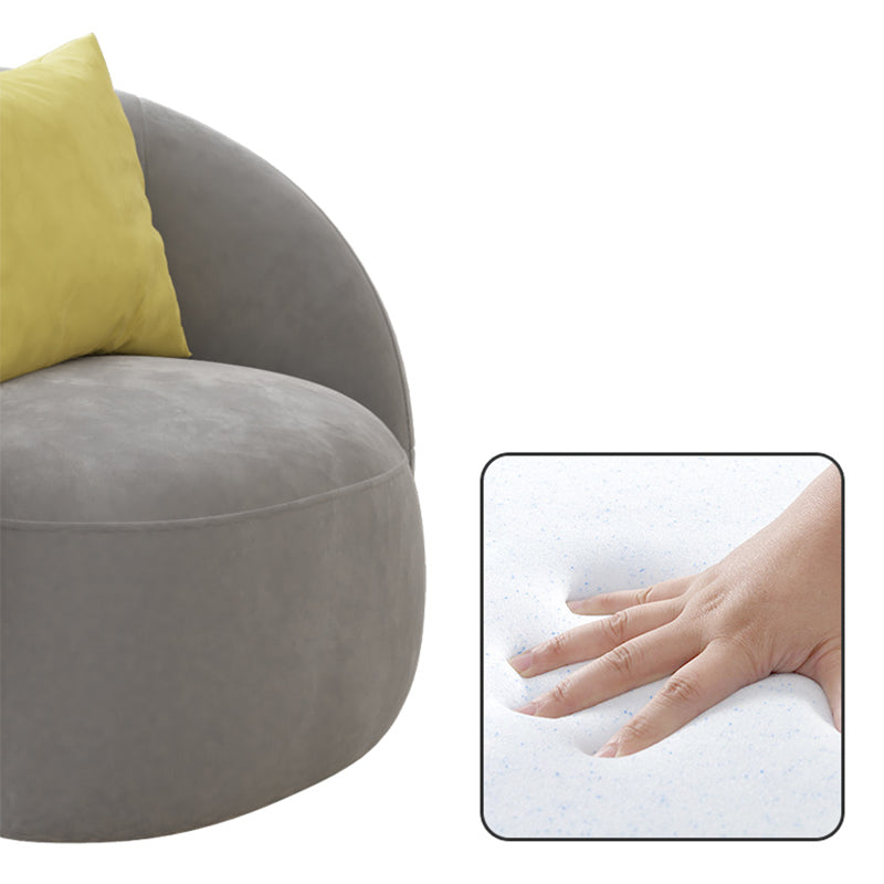 Sofa mit modernem Stil sogar Rückenarmlehre kein Kissen zurück graues Sofa