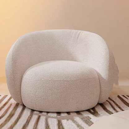 Divano in stile moderno letto curvo curvo con cuscini di spugna riempiti con bracciolo inclinato