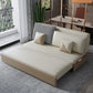 Divano di divano moderno di divano a bracciale senza bracciole resistente alla macchia in beige