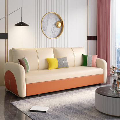 Moderno divano del divano da letto resistente alla pelle in pelle quadrata quadrata