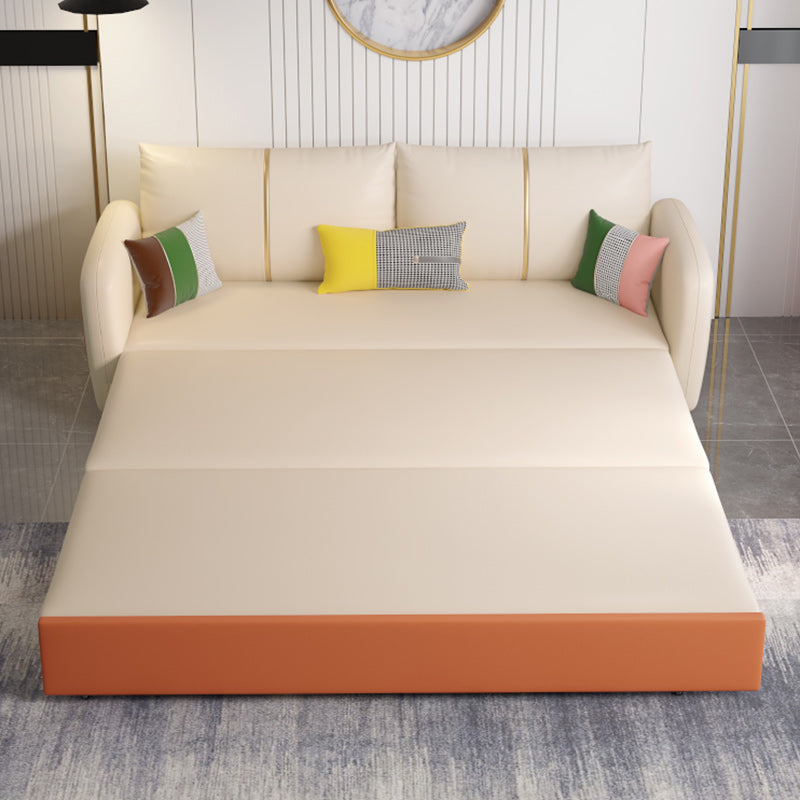 Moderno divano del divano da letto resistente alla pelle in pelle quadrata quadrata