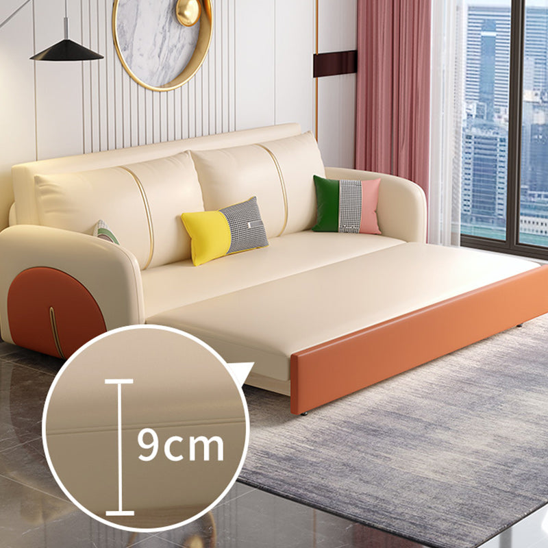 Moderno divano del divano da letto resistente alla pelle in pelle quadrata quadrata