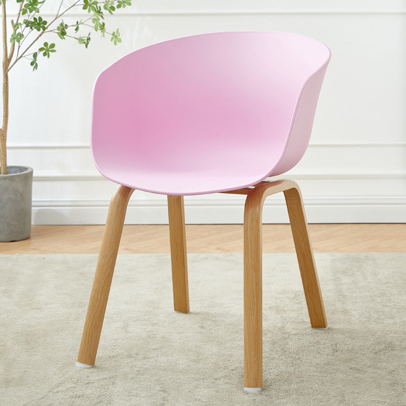 Barrel Chair 22.04" L x 30.31" W x 35.43" H Fino Barrel Accent Chair for Living Room Pink Clearhalo 'Accent Chairs' 'accent_chairs' 'Chairs & Seating' 'furn' 'furn_accent_chairs' 'Furniture' 'Living Room Furniture' 5469543