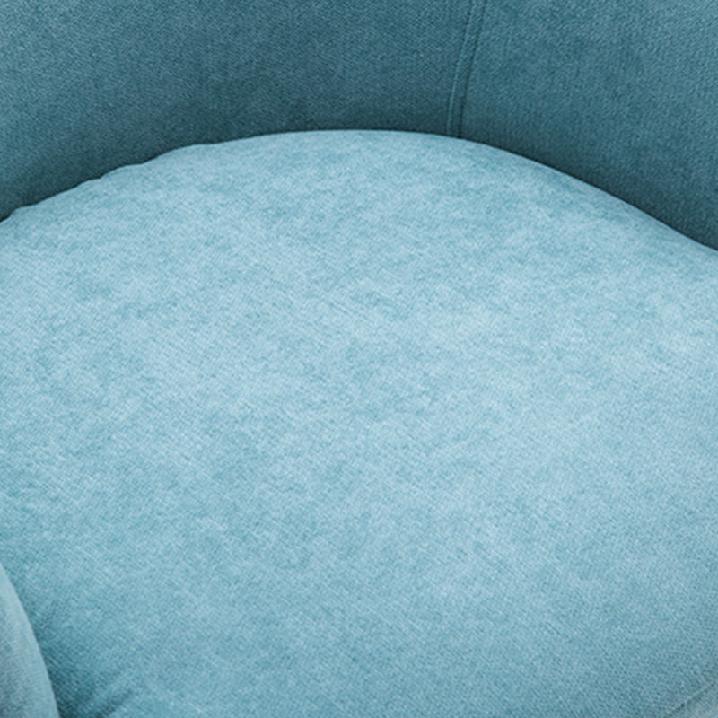 Velvet Chair with Sloped Arms and Basic Four Wooden Legs for Apartment