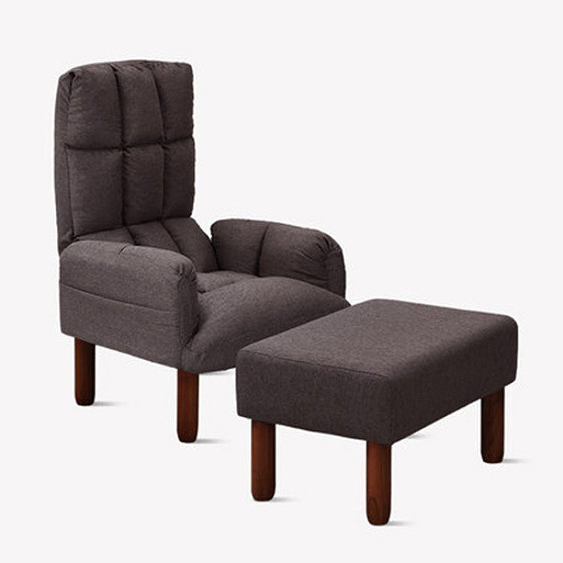 Leinen Lounge Stuhl 20.86 "L x 18.89" W einstellbarer Akzentstuhl mit Lagerung