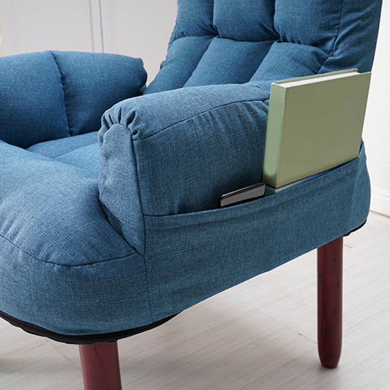 Leinen Lounge Stuhl 20.86 "L x 18.89" W einstellbarer Akzentstuhl mit Lagerung