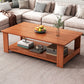 Moderner Couchtisch aus Holz mit Stauraum und Bündeltischen mit 4 Beinen