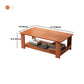Moderner Couchtisch aus Holz mit Stauraum und Bündeltischen mit 4 Beinen