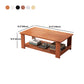 Moderner Couchtisch aus Holz mit Stauraum und Bündeltischen mit 4 Beinen