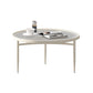 Contemporary Glass 3 Legs Coffee Table with Round Top Bunching Tables