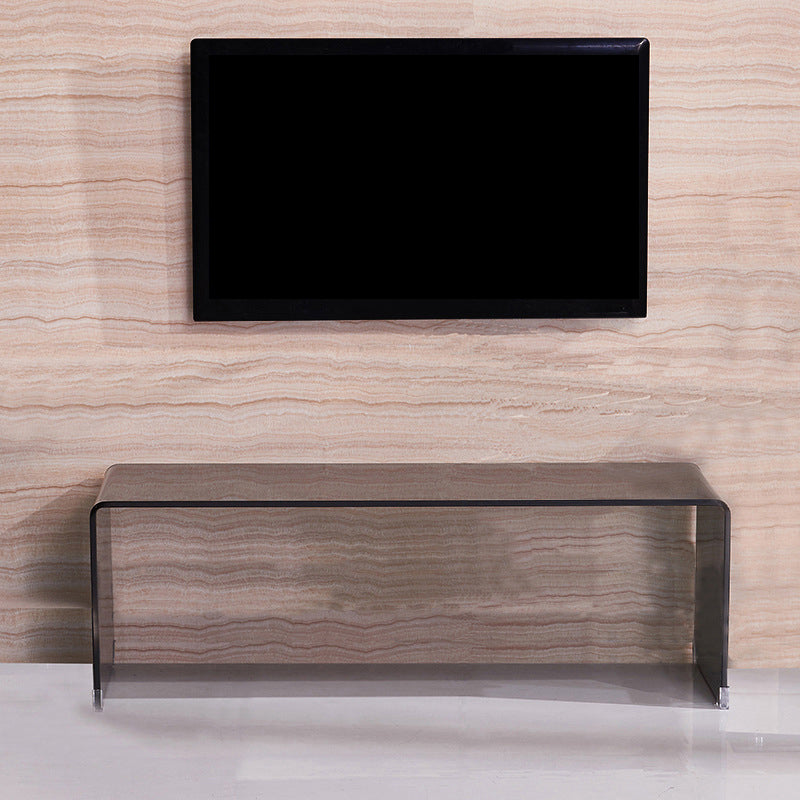 Contemporary Glass Sled Coffee Table Rectangle Cocktail Table Clearhalo 'Coffee & Accent Tables' 'Coffee Tables' 'coffee_tables' 'furn' 'furn_coffee_tables' 'Furniture' 'Living Room Furniture' 5469806