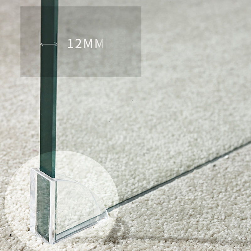 Contemporary Glass Sled Coffee Table Rectangle Cocktail Table Clearhalo 'Coffee & Accent Tables' 'Coffee Tables' 'coffee_tables' 'furn' 'furn_coffee_tables' 'Furniture' 'Living Room Furniture' 5469808