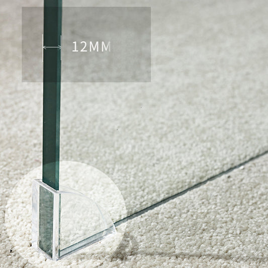 Contemporary Glass Sled Coffee Table Rectangle Cocktail Table Clearhalo 'Coffee & Accent Tables' 'Coffee Tables' 'coffee_tables' 'furn' 'furn_coffee_tables' 'Furniture' 'Living Room Furniture' 5469808