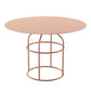 ピンク /ブラック /ゴールド /ホワイトメタルフレームラウンドトップコーヒーテーブル