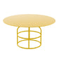 ピンク /ブラック /ゴールド /ホワイトメタルフレームラウンドトップコーヒーテーブル