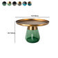 16.5"/20.4" Tall Glass Pedestal Metal Round Tray Top Coffee Table Clearhalo 'Coffee & Accent Tables' 'Coffee Tables' 'coffee_tables' 'furn' 'furn_coffee_tables' 'Furniture' 'Living Room Furniture' 5469949