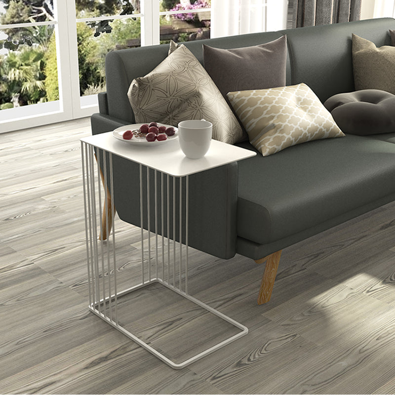 Tavolino laterale rettangolare della fascia alta rettangolare della metà secolo da 17,7 pollici