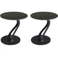 Abstract Stone Side Table Modern Simple Dia 19.69-In End Table