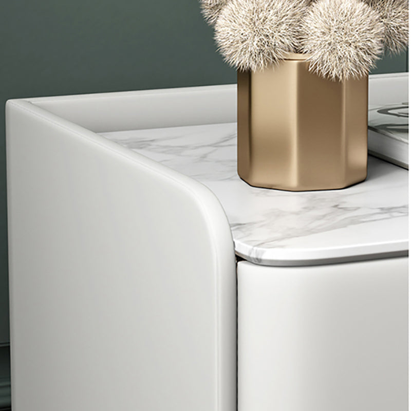 Moderno comodino in legno 18,5 "alto 2 - comodino del cassetto in grigio / blu / bianco