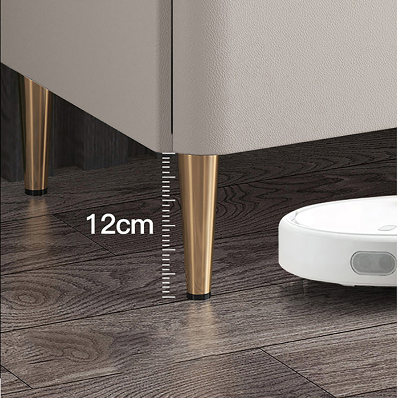 Moderno comodino in legno 18,5 "alto 2 - comodino del cassetto in grigio / blu / bianco